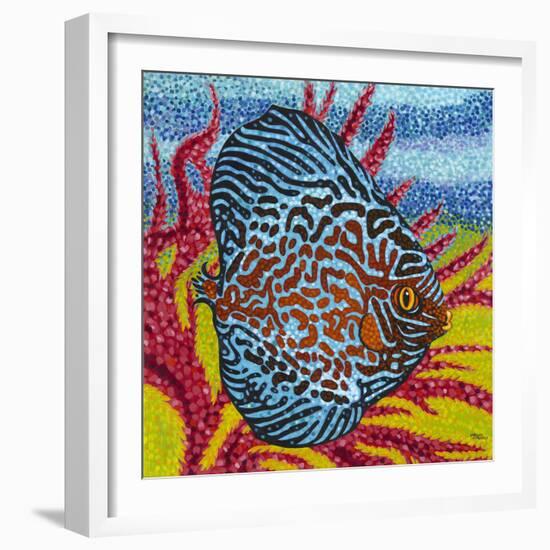 Brilliant Tropical Fish II-Carolee Vitaletti-Framed Art Print