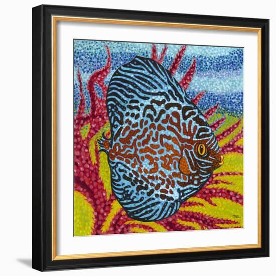 Brilliant Tropical Fish II-Carolee Vitaletti-Framed Art Print