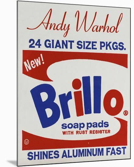 Brillo Box (detail), 1964-Andy Warhol-Mounted Art Print