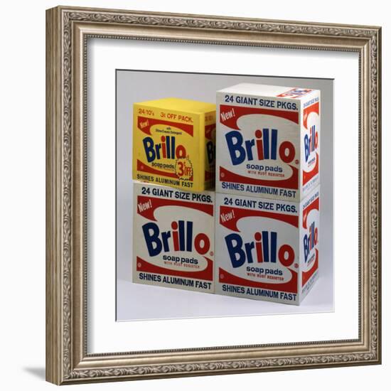 Brillo Boxes, 1963-1964-Andy Warhol-Framed Art Print