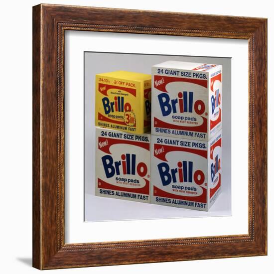 Brillo Boxes, 1963-1964-Andy Warhol-Framed Art Print