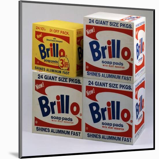 Brillo Boxes, 1963-1964-Andy Warhol-Mounted Giclee Print