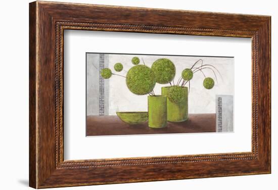 Brimming Green Balloons-Karsten Kirchner-Framed Art Print