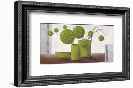 Brimming Green Balloons-Karsten Kirchner-Framed Art Print