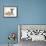 Brindle-And-White Whippet Puppy, 9 Weeks, with Yellow Guinea Pig-Mark Taylor-Framed Photographic Print displayed on a wall