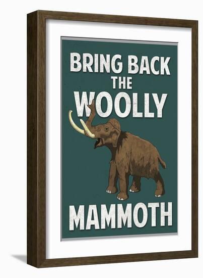Bring Back the Woolly Mammoth-null-Framed Premium Giclee Print