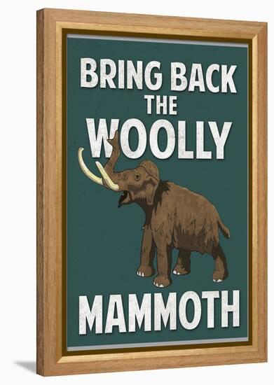 Bring Back the Woolly Mammoth-null-Framed Stretched Canvas