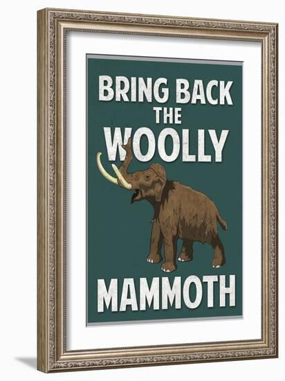 Bring Back the Woolly Mammoth-null-Framed Art Print