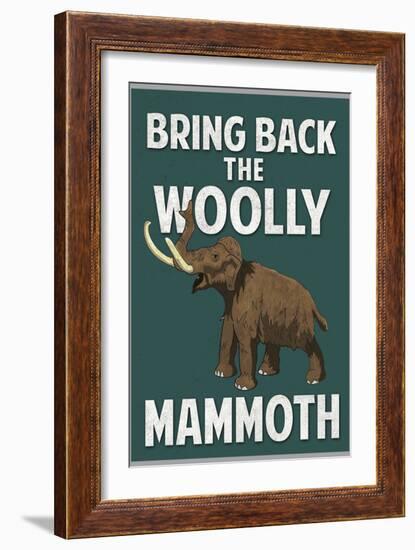 Bring Back the Woolly Mammoth-null-Framed Art Print