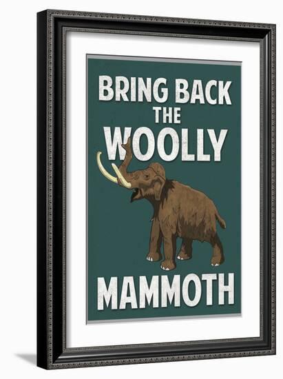 Bring Back the Woolly Mammoth-null-Framed Art Print