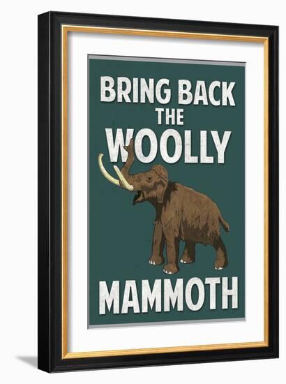 Bring Back the Woolly Mammoth-null-Framed Art Print