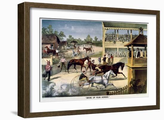 Bring Up Your Horses-Currier & Ives-Framed Giclee Print