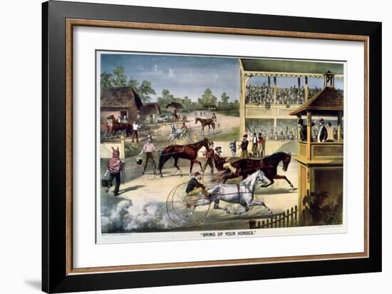 Bring Up Your Horses-Currier & Ives-Framed Giclee Print