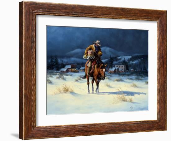 Bringing Christmas Home-Jack Sorenson-Framed Art Print