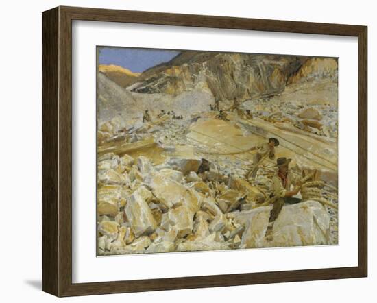 Bringing Down Marble from the Quarries to Carrara, 1911-John Singer Sargent-Framed Giclee Print