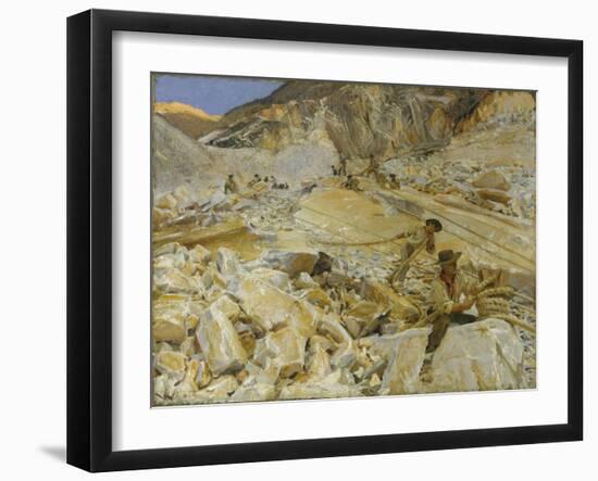 Bringing Down Marble from the Quarries to Carrara, 1911-John Singer Sargent-Framed Giclee Print