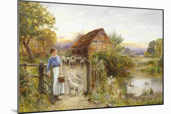 Bringing Home the Sheep-Ernest Walbourn-Mounted Giclee Print