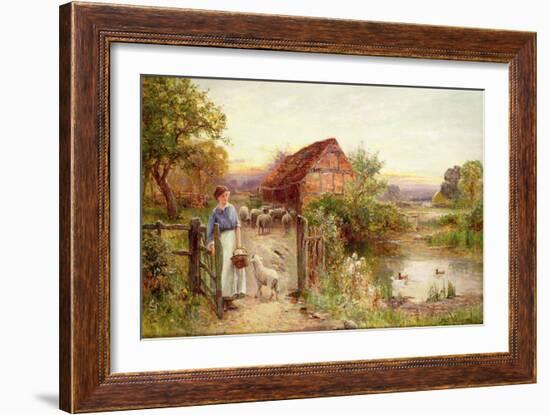 Bringing Home the Sheep-Ernest Walbourn-Framed Giclee Print