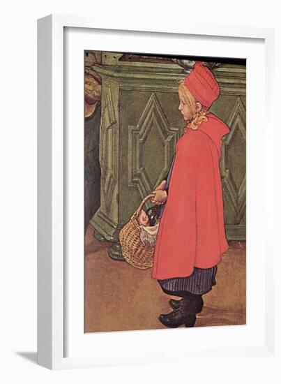 Bringing Home the Shopping-Carl Larsson-Framed Giclee Print