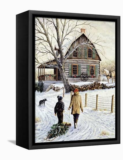 Bringing Home the Tree-Kevin Dodds-Framed Premier Image Canvas