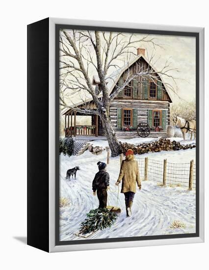 Bringing Home the Tree-Kevin Dodds-Framed Premier Image Canvas