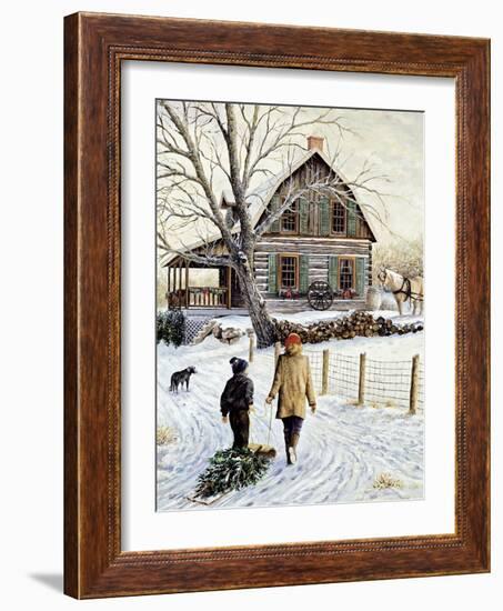 Bringing Home the Tree-Kevin Dodds-Framed Giclee Print