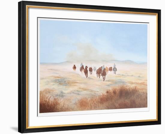 Bringing in the Herd-Gwendolyn Branstetter-Framed Limited Edition