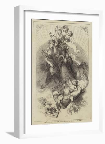 Bringing in the New Year-William Harvey-Framed Giclee Print