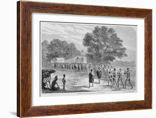 Bringing Ivory to the Wagons in South Africa-Thomas Baines-Framed Giclee Print