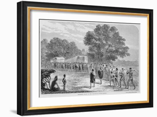 Bringing Ivory to the Wagons in South Africa-Thomas Baines-Framed Giclee Print