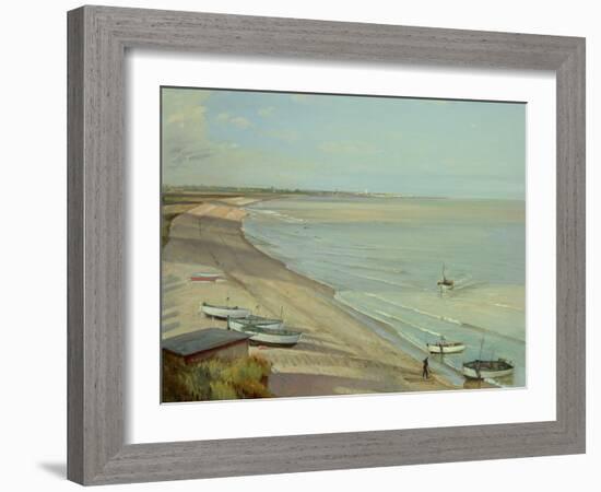 Bringing the Catch Ashore-Timothy Easton-Framed Giclee Print