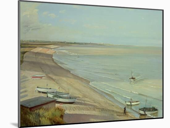 Bringing the Catch Ashore-Timothy Easton-Mounted Giclee Print