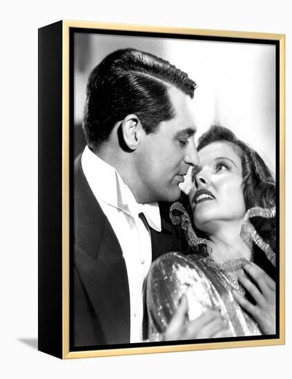 Bringing Up Baby, Cary Grant, Katharine Hepburn, 1938-null-Framed Stretched Canvas