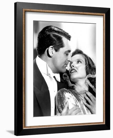 Bringing Up Baby, Cary Grant, Katharine Hepburn, 1938-null-Framed Photo