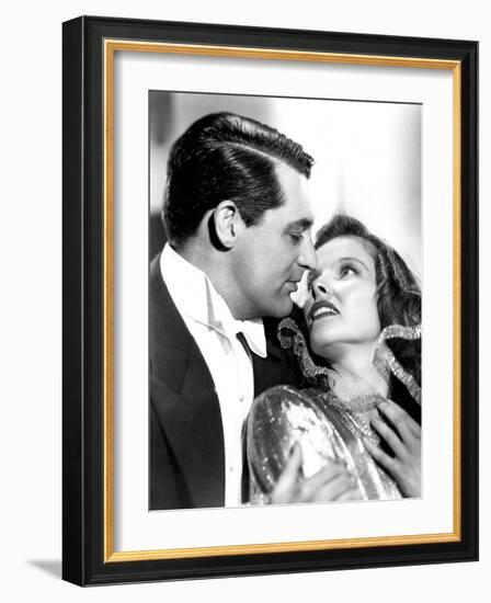 Bringing Up Baby, Cary Grant, Katharine Hepburn, 1938-null-Framed Photo