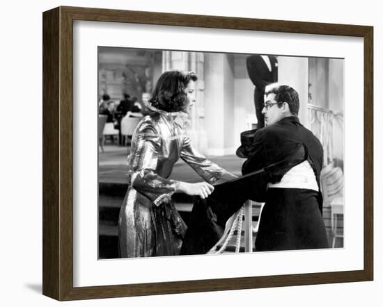 Bringing Up Baby, Katharine Hepburn, Cary Grant, 1938-null-Framed Photo