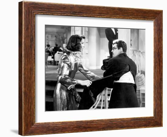 Bringing Up Baby, Katharine Hepburn, Cary Grant, 1938-null-Framed Photo