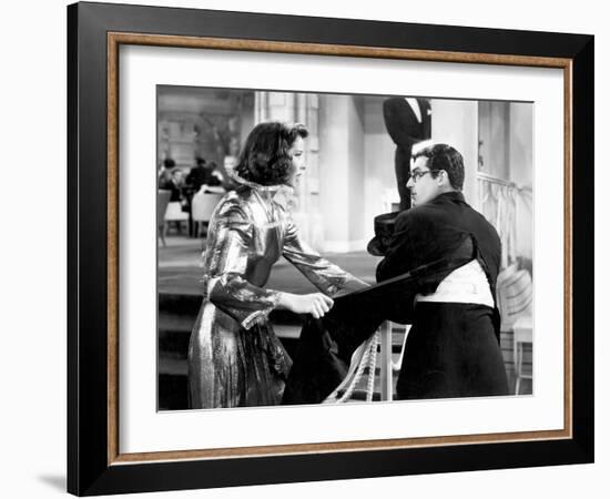 Bringing Up Baby, Katharine Hepburn, Cary Grant, 1938-null-Framed Photo