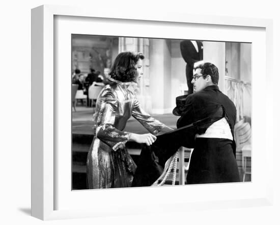 Bringing Up Baby, Katharine Hepburn, Cary Grant, 1938-null-Framed Photo