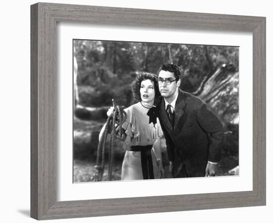 Bringing Up Baby, Katharine Hepburn, Cary Grant, 1938-null-Framed Photo