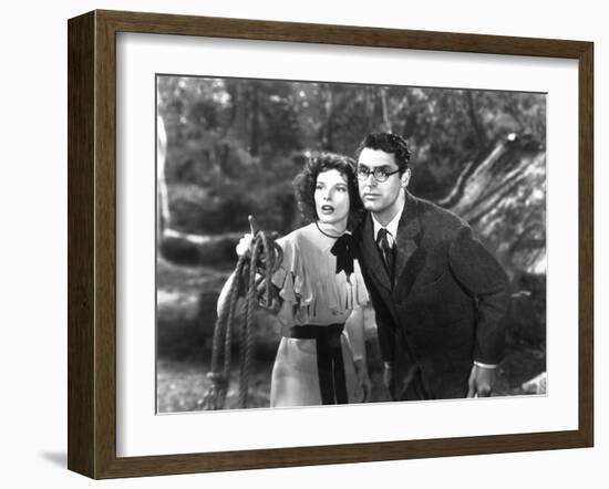 Bringing Up Baby, Katharine Hepburn, Cary Grant, 1938-null-Framed Photo