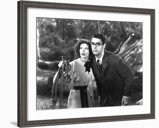 Bringing Up Baby, Katharine Hepburn, Cary Grant, 1938-null-Framed Photo