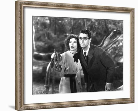 Bringing Up Baby, Katharine Hepburn, Cary Grant, 1938-null-Framed Photo