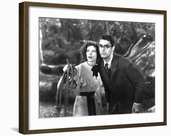 Bringing Up Baby, Katharine Hepburn, Cary Grant, 1938-null-Framed Photo