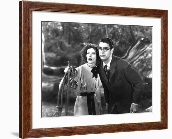 Bringing Up Baby, Katharine Hepburn, Cary Grant, 1938-null-Framed Photo