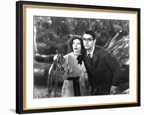 Bringing Up Baby, Katharine Hepburn, Cary Grant, 1938-null-Framed Photo