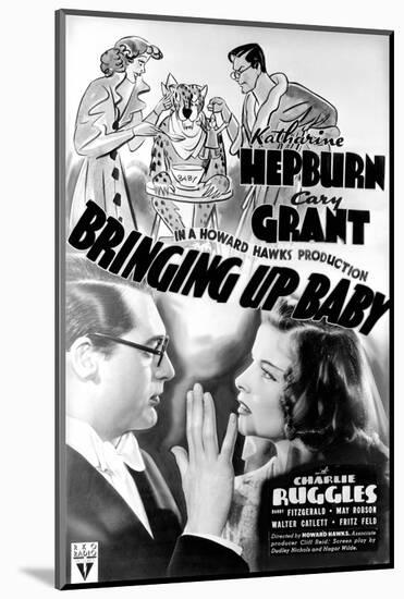 Bringing Up Baby - Movie Poster Reproduction-null-Mounted Photo