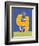 Brinjy 4-Blue Fish-Framed Premium Giclee Print