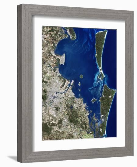 Brisbane, Australia, Satellite Image-PLANETOBSERVER-Framed Photographic Print