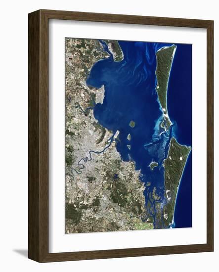 Brisbane, Australia, Satellite Image-PLANETOBSERVER-Framed Photographic Print